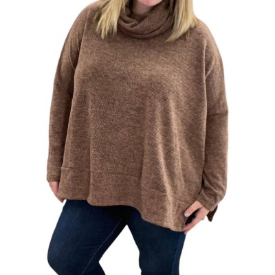 Women's Turtleneck Sweater - White Birch