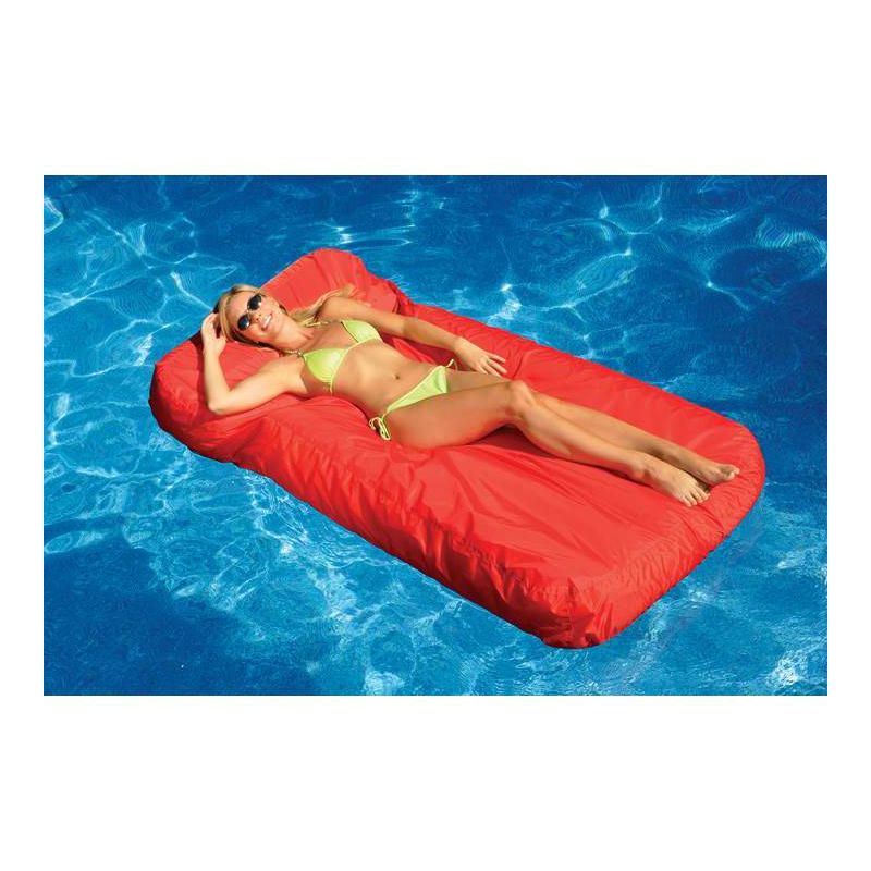 Swimline Solstice 15030R SunSoft Swimming Pool Inflatable Fabric Loungers Red, 2, 2 of 5