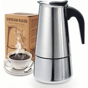 GOTGELIF Classic Stainless Steel Moka Pot Coffee Maker For Coffee Lovers - 1 of 4