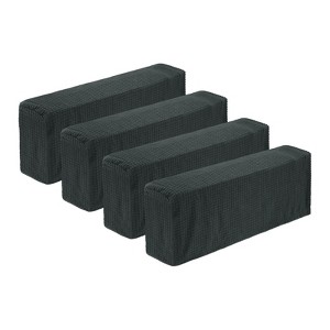 Unique Bargains Breathable Scratch Resistant Washable Plaid Armchair Covers 4 Pcs - 1 of 4