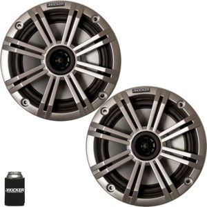 Kicker 6.5" Silver Marine Speakers (QTY 2) 1 pair of OEM replacement speakers - 1 of 2