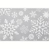 Christmas Door Mat Snowflake Welcome Rug, Washable Non-Slip Bathroom Mat, Festive Indoor Front Door Carpet for Bedroom, Entryway, or Kitchen - 2 of 4