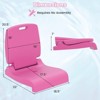 Costway Poolside Chair for Edge of Pool with Back Support & Handles Portable Picnic Chair White/Blue/Pink/Green - 3 of 4