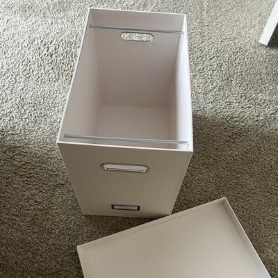 Canvas Desk Storage Box Set Of 2 Gray - Brightroom™ : Target