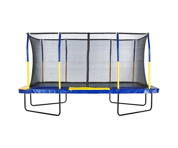 Upper Bounce&#174; Easy Assemble Mega 9' X 15' Recountangular Trampoline with Fiber Flex Enclosure System