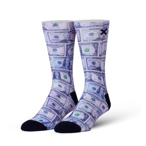 ODD SOX, Money, Bills Currency, Novelty Crew Socks, Funny Cool Silly - 1 of 3