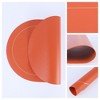 REGALWOVEN Faux Leather Heat Resistant Washable Non-slip Placemat 6 Pcs - 2 of 4