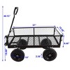 Kumasinova Heavy-Duty Garden Dump Cart with Solid No-Flat Tires,Tools Cart Wagon Cart with Spacious Bed for Yard,Farm,Lawn & Home Use - 2 of 4