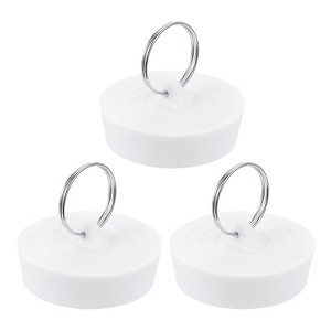 Unique Bargains Bathroom Kitchen Laundry Rubber Hanging Ring Sink Bathtub Drain Stoppers - 1 of 4