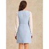 INSPIRE CHIC Women's V Neck Button Front Pockets Vintage Sleeveless Plaid Tweed Pinafore Dress - 4 of 4