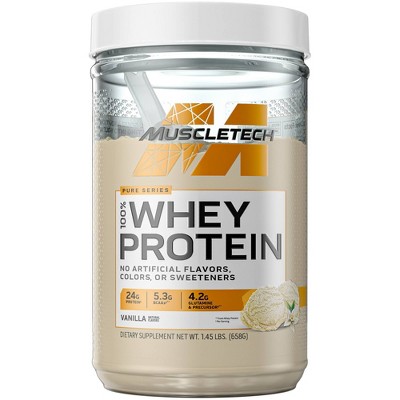 MuscleTech Pure Series 100% Whey Protein Shake - Vanilla - 23.2oz