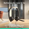 Logitech H570e USB Wired Stereo Headset, USB-C, Noise-Canceling Mics, Inline Controls, Certified for Microsoft Teams, Black - 2 of 4