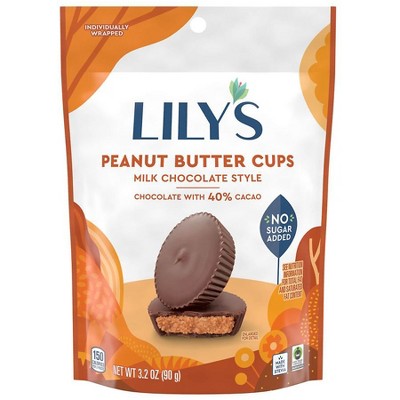 Lily's Peanut Butter Cups Milk Chocolate Style 3.2 oz