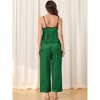 cheibear Women's Satin Silky Summer Camisole and Pants Sleepwear Pajama Sets - 3 of 4