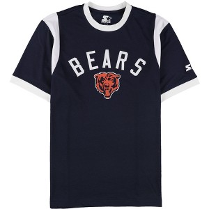 STARTER Mens Chicago Bears Embellished T-Shirt - 1 of 2