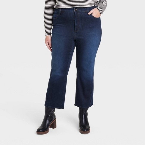 Blue High Rise Bootcut Jeans