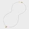Tiny Tags 14K Gold Ion Plated Pineapple Pendant Necklace - Gold - 2 of 4