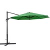 Sonkuki 11FT Offset Outdoor Patio Aluminum Cantilever Umbrella with Infinite Canopy Angle Adjustment - 2 of 4