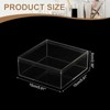 Unique Bargains Acrylic Cube Storage Collectible Display Boxes 2 Pcs Clear - 2 of 4