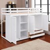 Twin Size Loft Bed with Storage Wardrobes, Drawers, Shelves & Staircase, No Box Spring Needed, Space-Saving Design - 3 of 4
