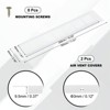 Unique Bargains Aluminum Alloy Cabinet Wardrobe Shoe Closet Rectangle Ventilation Grilles 2 Pcs - 2 of 4