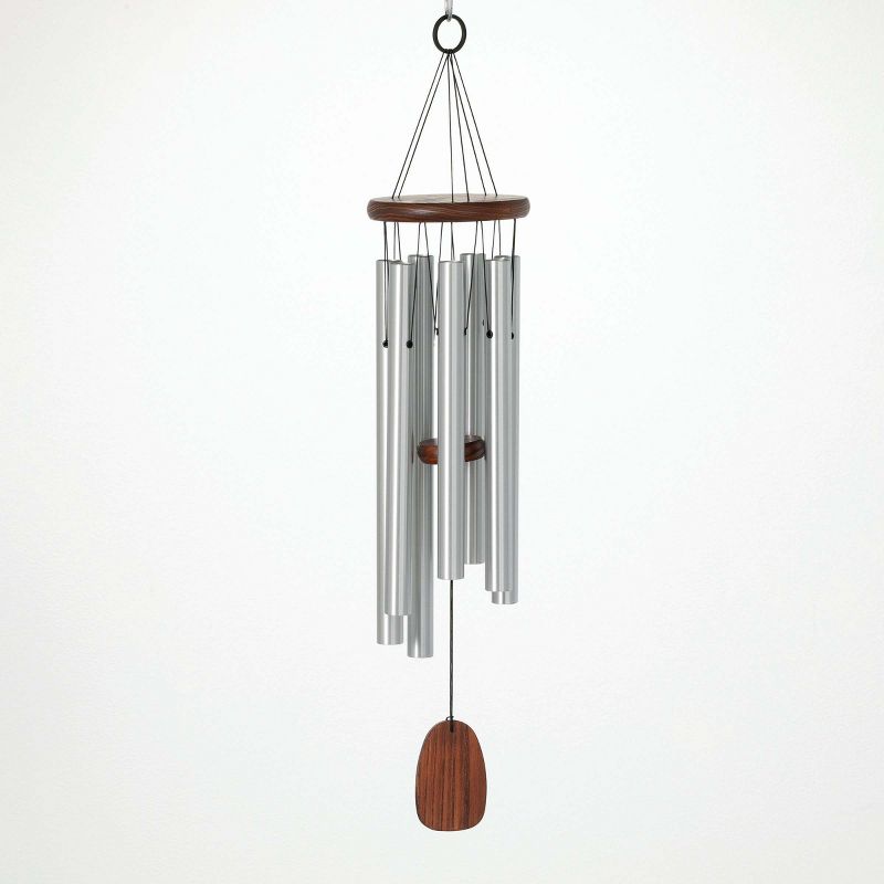 Woodstock Windchimes Will the Circle Be Unbroken Chime, Wind Chimes For Outside, Wind Chimes For Garden, Patio, and Outdoor Décor, 26"L, 1 of 5