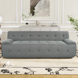 GDFStudio Polly 86.2" Modern Minimalist Style Tufted Design Upholstered Sofa - 1 of 4