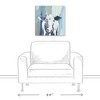 Creative Products Navy Cow Sketch 20 x 20 Canvas Wall Art - 3 of 4