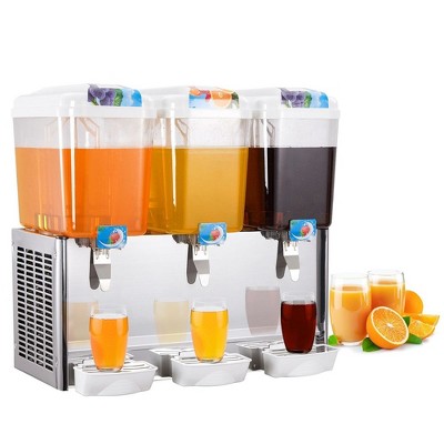 Commercial Beverage Dispenser Machine 14.25 Gallon 3 Tanks Ice Tea ...