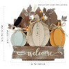 AuldHome Design Farmhouse Fall Door Sign, Rustic Wooden 3D Door Decoration 12.5x12" - 3 of 4