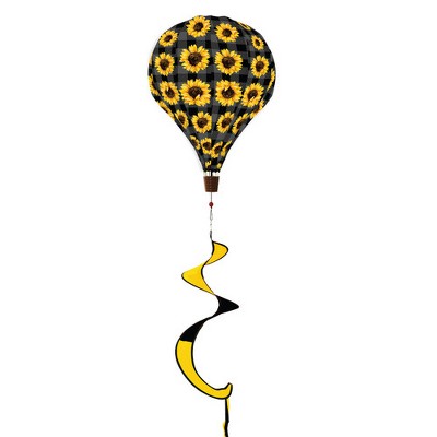 Briarwood Lane Everyday Sunflowers Hot Air Balloon Windsock Wind Twister 54x12