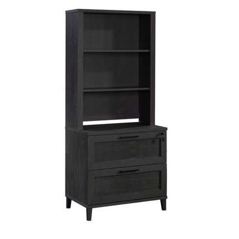 Sauder Tiffin Line Library Hutch Top Raven Oak - image 1 of 4