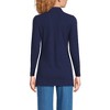 Lands' End Women's Long Sleeve Polished Rib Button Through Tunic Shirt - 2 of 3