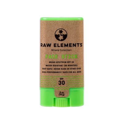 Raw Elements Mineral Sunscreen Face Stick - SPF 30 - 0.6oz