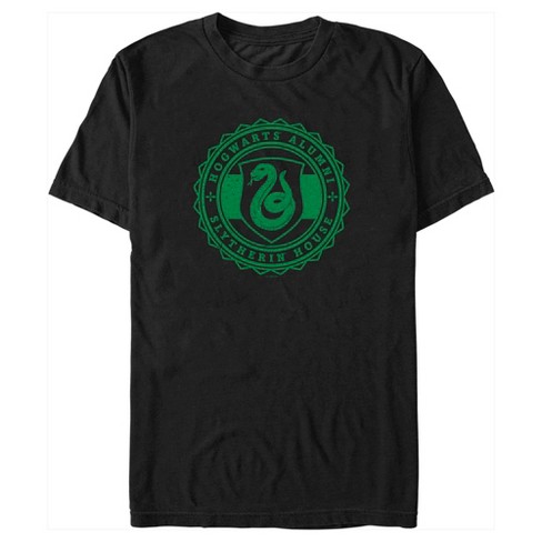 Men s Harry Potter Hogwarts Alumni Slytherin House T Shirt Black Small