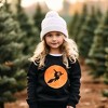 The Juniper Shop Watercolor Witch On Broom Youth Graphic Sweatshirt - 2 of 3