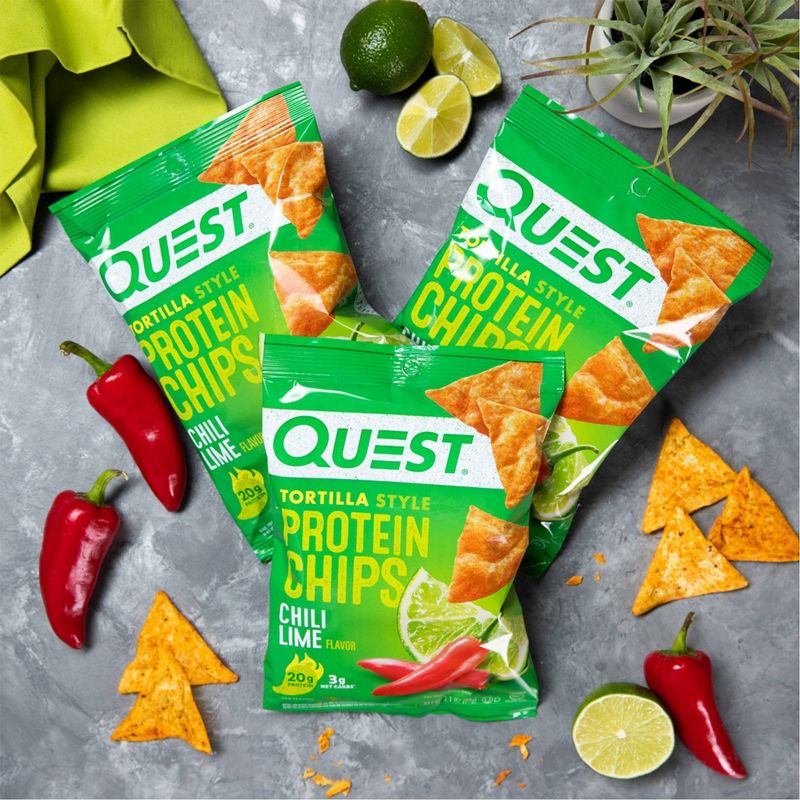 Quest Nutrition Tortilla Style Protein Chips - Chili Lime, 4 of 16