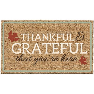 Design Imports  Thankful & Grateful Doormat