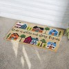 Evergreen Neighborhood Indoor Outdoor Natural Coir Doormat Home Decor - 3 of 3