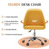 NicBex Adjustable Height Armless Home Office Desk Chairs with Universal Wheels for Work Study Vanity - 4 of 4