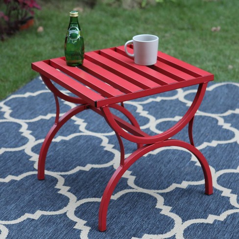 Small red patio table new arrivals