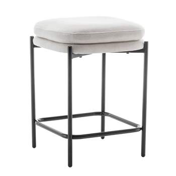 Modern Square Counter Height Barstool - WOVENBYRD