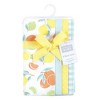 Hudson Baby Infant Girl Cotton Flannel Burp Cloths, Citrus Mint, One Size - 2 of 4