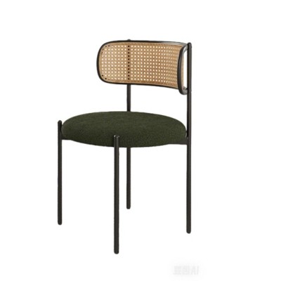 Infurnic Accent Chairs, Modern Upholstered Chairs Set with Sturdy Legs, for Kitchen and Dining Room, 2PCS, Green, 20.5"*20.5"*30"