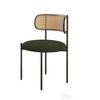 Infurnic Accent Chairs, Modern Upholstered Chairs Set with Sturdy Legs, for Kitchen and Dining Room, 4PCS, Green, 20.5"*20.5"*30" - 3 of 4