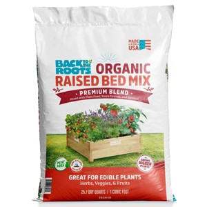 Back to the Roots 25.7qt Organic Raised Bed Mix Premium Blend For Growing Edible Plants - 1 of 4