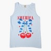 Simply Sage Market Coquette America Cherries Garment Dyed Tank - 3 of 3