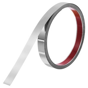 Unique Bargains Stainless Steel Self-Adhesive Home Decor Wall Trim Molding with Working Gloves - 1 of 4