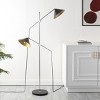 Dwyer 2 Light 67.5 Inch Floor Lamp - Black/Chrome  - Safavieh - 3 of 4