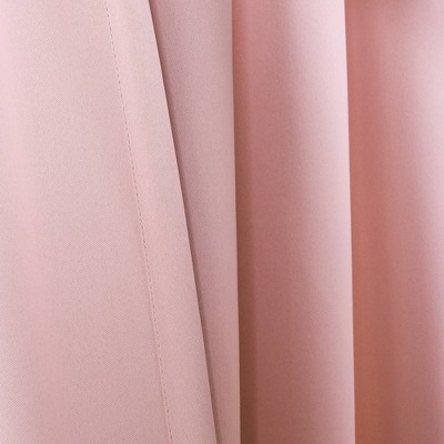 Pink Polyester Blackout Nursery Window Panels with Rod Pocket